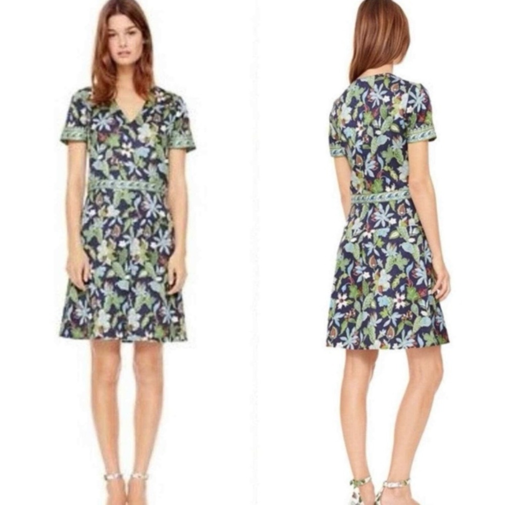 Beautiful Tory Burch Garden Wisteria Silk Dress - size 10